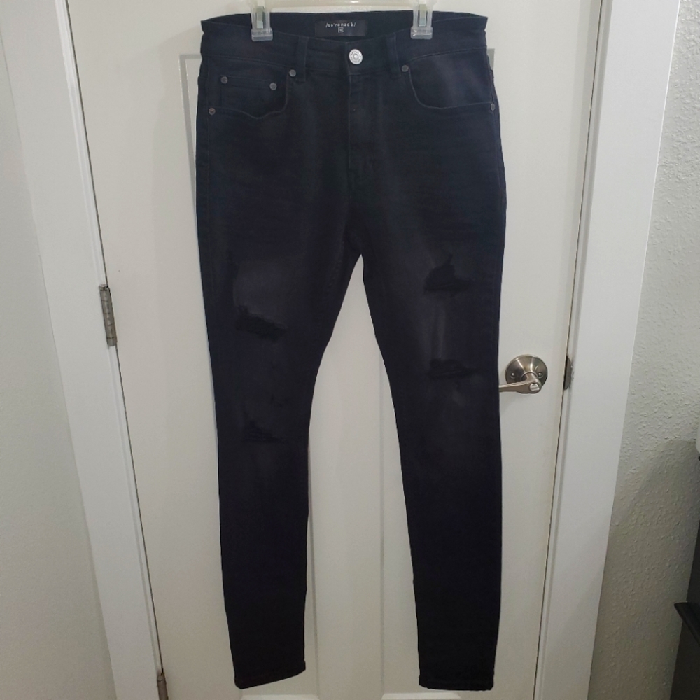 Serenede "Shadow 33" black skinny jeans